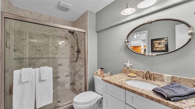 Bathroom, Glass Shower, Interior