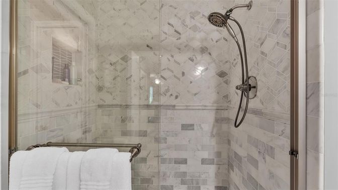 Bathroom, Glass Shower, Interior