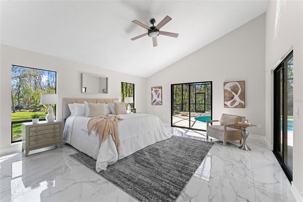 Bedroom, Interior, Marble