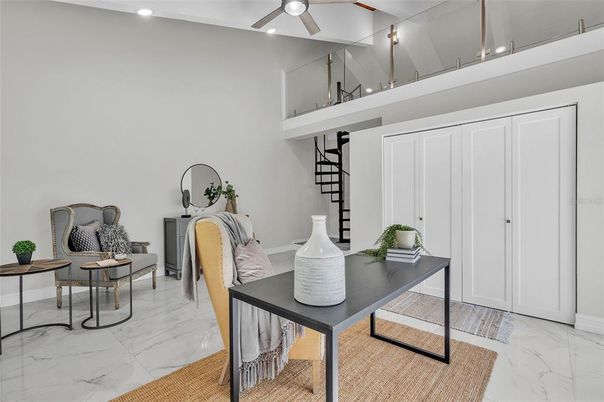 Interior, Marble, Recessed Lighting