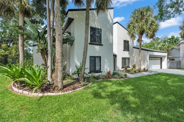 Attached, Backyard, Detached Garage, Exterior, Facade, Modern