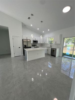 Interior, Kitchen, Pendant Lights, Recessed Lighting, Stainless Steel Appliances