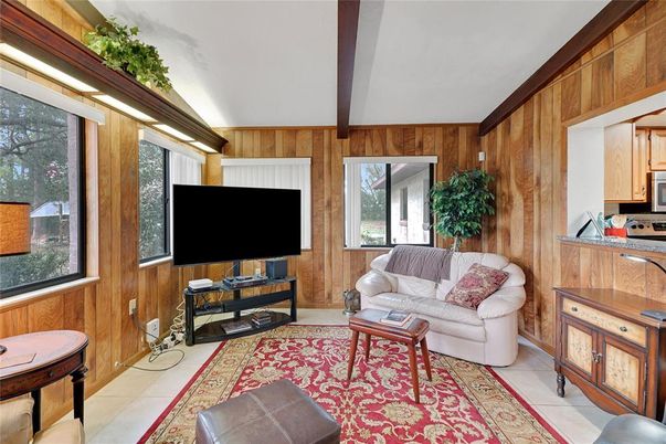 Interior, Living room, Wooden Beams, Wooden Walls
