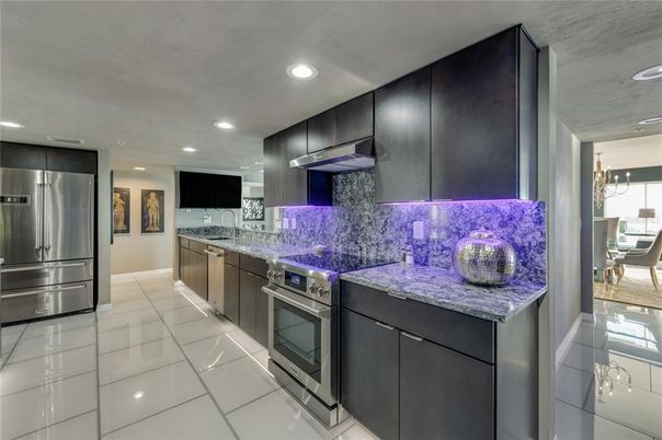 Interior, Kitchen, Recessed Lighting, Stainless Steel Appliances