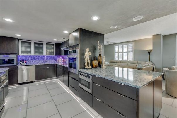 Interior, Kitchen, Recessed Lighting, Stainless Steel Appliances