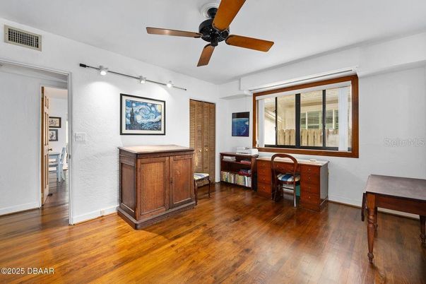 Home Office, Interior, Wood Texture Flooring