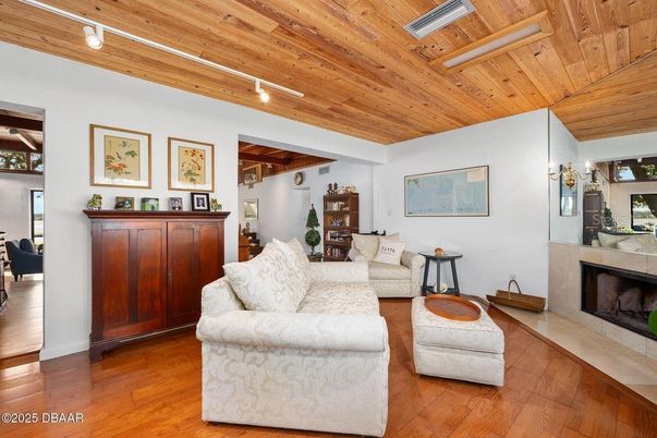 Fireplace, Interior, Living room, Wooden Ceilings, Wood Texture Flooring