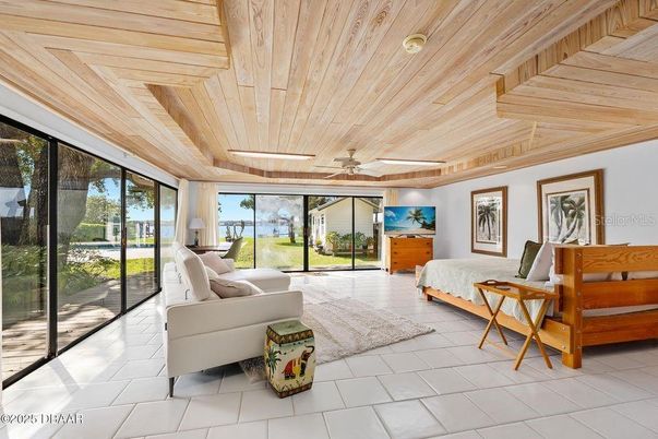 Interior, Living room, Wooden Ceilings