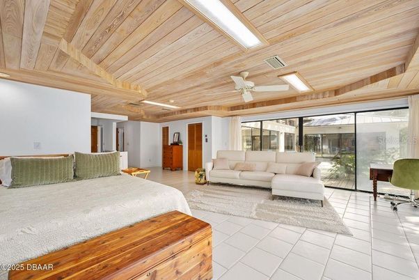 Bedroom, Interior, Wooden Ceilings