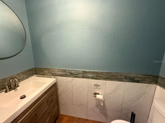 Bathroom, Interior, Wood Texture Flooring