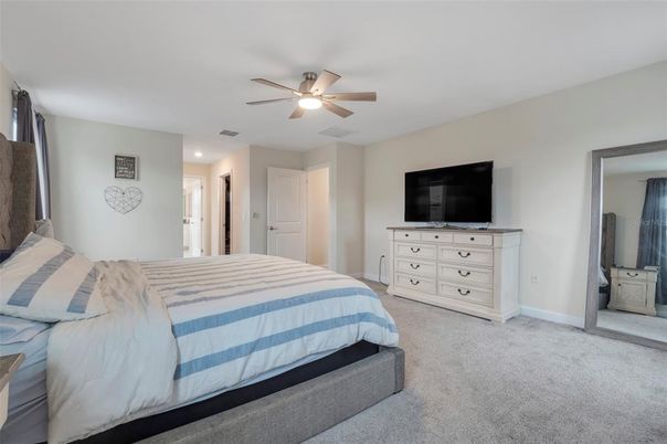 Bedroom, Interior, Recessed Lighting