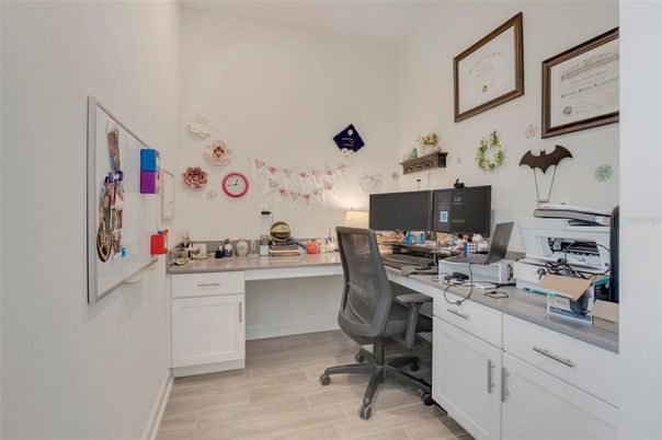 Home Office, Interior, Wood Texture Flooring