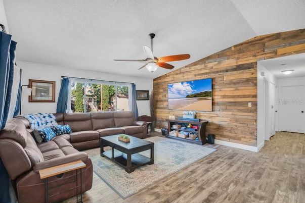 Interior, Living room, Wood Texture Flooring, Wooden Walls
