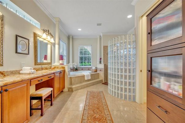 Bathroom, Interior, Recessed Lighting