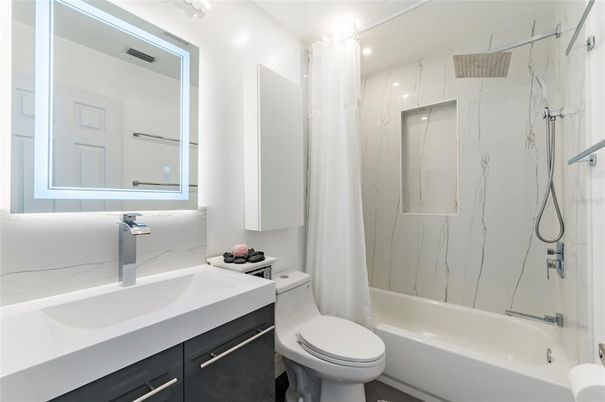 Bathroom, Glass Shower, Interior, Marble Walls