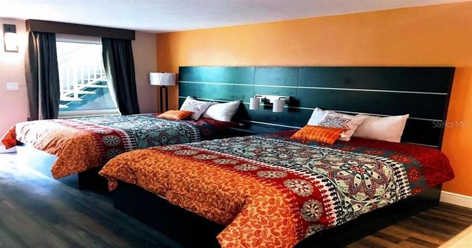 Bedroom, Interior, Wood Texture Flooring
