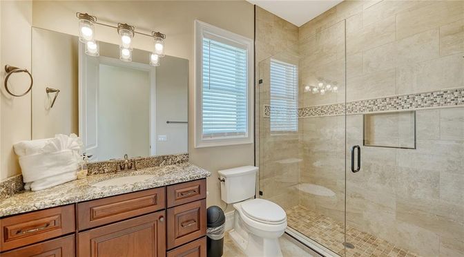 Bathroom, Glass Shower, Interior