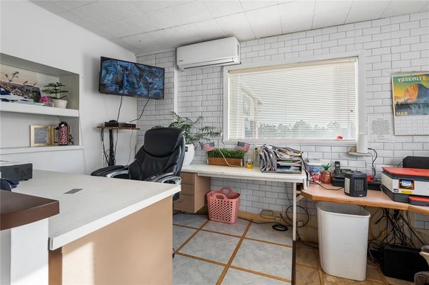 Home Office, Interior, Stone Walls