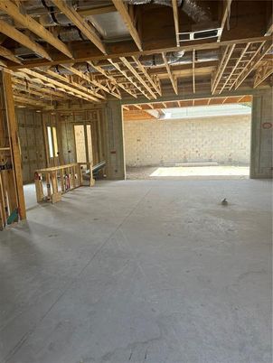 Interior, Stone Walls, Wooden Beams