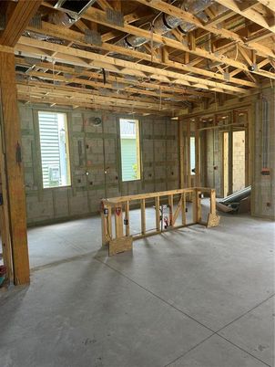 Empty room, Interior, Wooden Beams