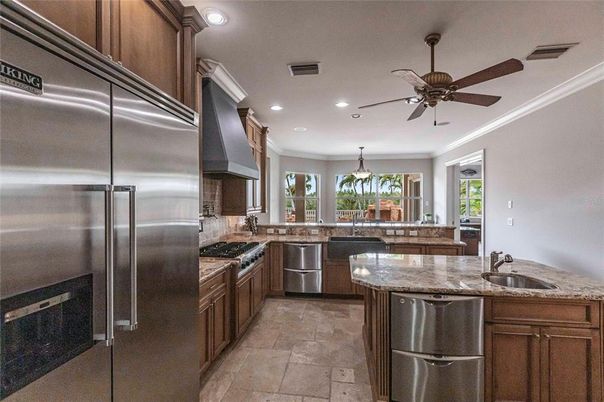 Interior, Kitchen, Recessed Lighting, Stainless Steel Appliances