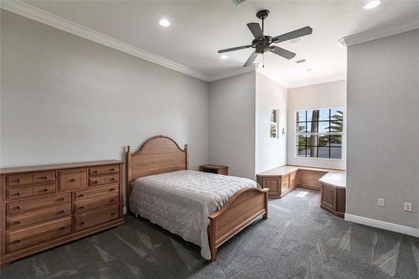 Bedroom, Interior, Recessed Lighting