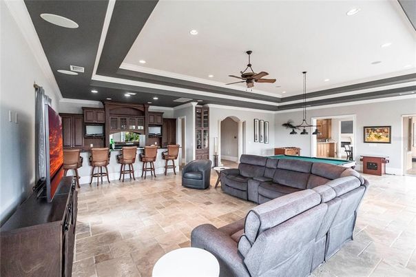 Interior, Kitchen, Living room, Recessed Lighting