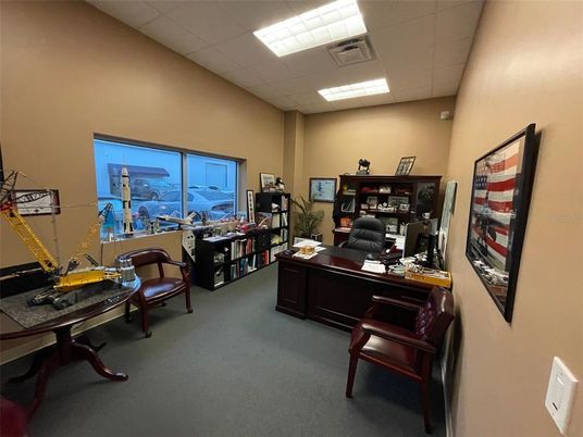 Home Office, Interior, Recessed Lighting