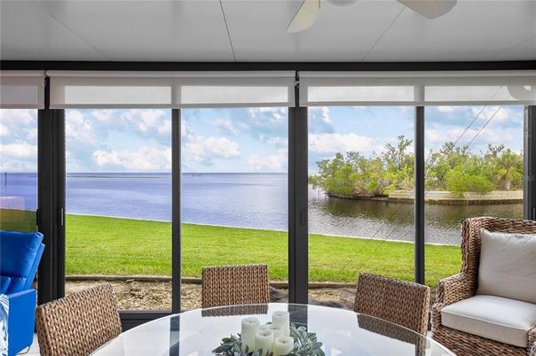 Dining room, Interior, Sun Room, Water