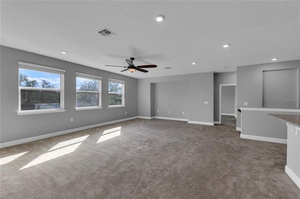 Empty room, Interior, Recessed Lighting