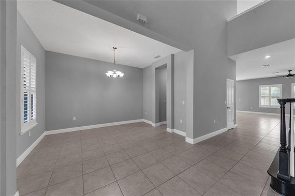 Chandelier, Empty room, Interior, Recessed Lighting