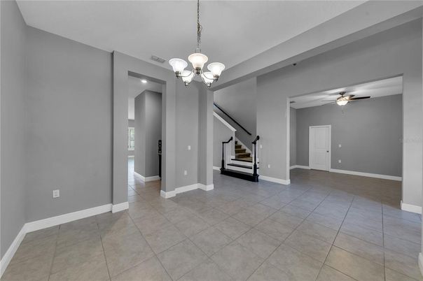 Chandelier, Empty room, Interior, Pendant Lights, Recessed Lighting