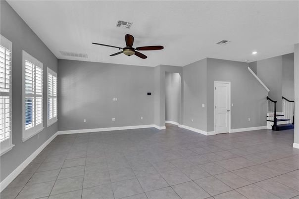 Empty room, Interior, Recessed Lighting