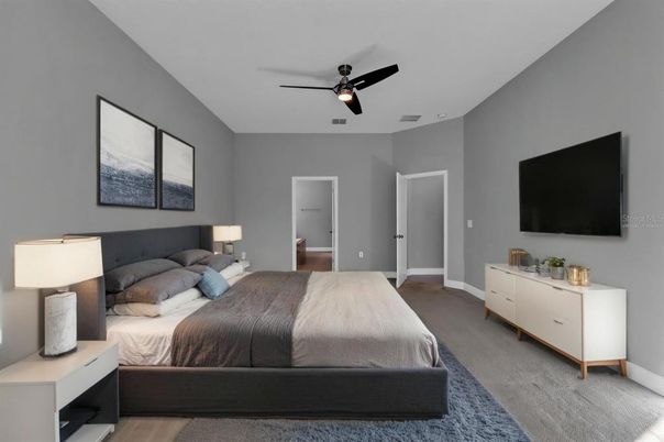 Bedroom, Interior, Wood Texture Flooring