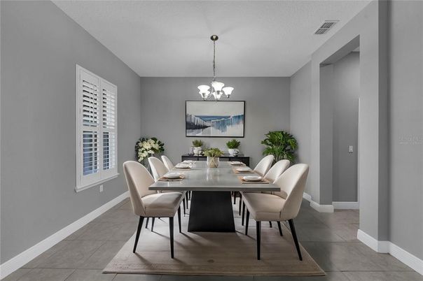 Chandelier, Dining room, Interior