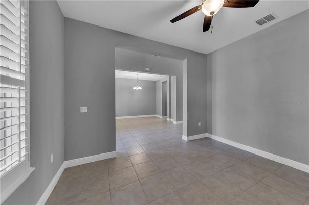 Chandelier, Empty room, Interior