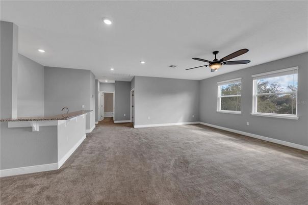 Empty room, Interior, Recessed Lighting