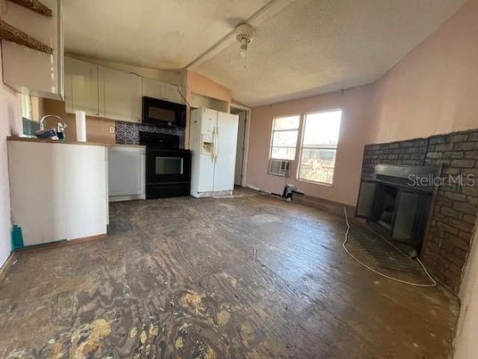 Interior, Kitchen, Wood Texture Flooring