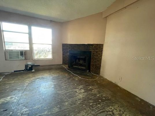 Empty room, Fireplace, Interior