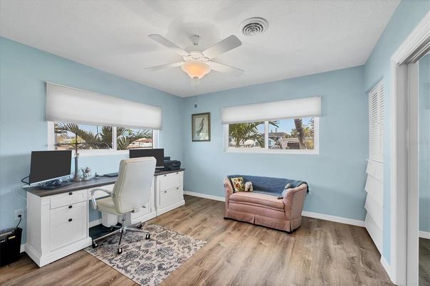 Home Office, Interior, Wood Texture Flooring