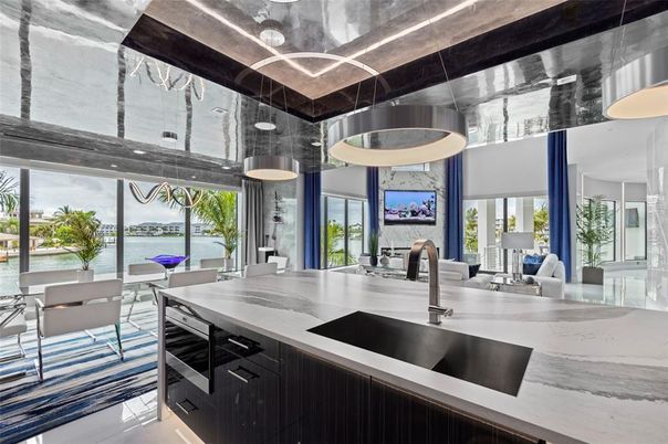Dining room, Interior, Kitchen, Living room, Pendant Lights