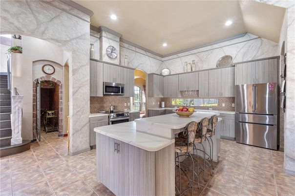Interior, Kitchen, Recessed Lighting, Stainless Steel Appliances