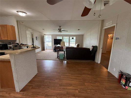 Interior, Kitchen, Living room, Wood Texture Flooring