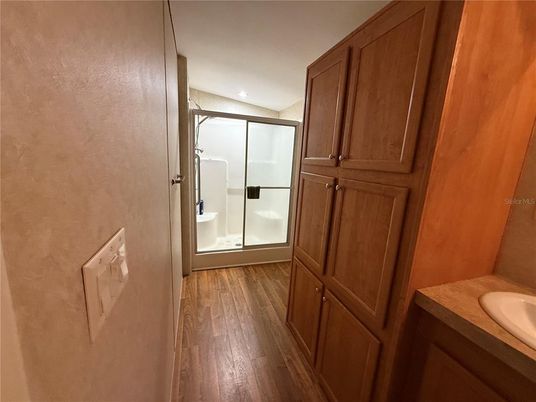 Bathroom, Interior, Wood Texture Flooring