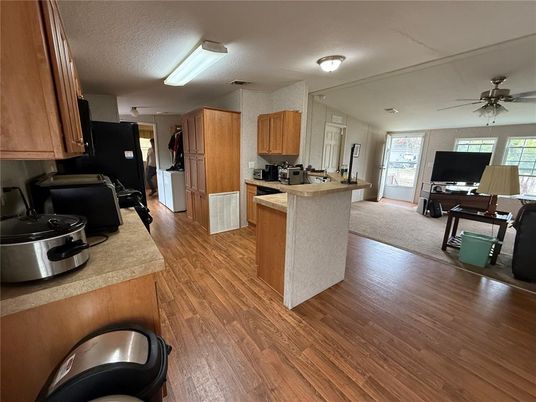 Interior, Kitchen, Wood Texture Flooring