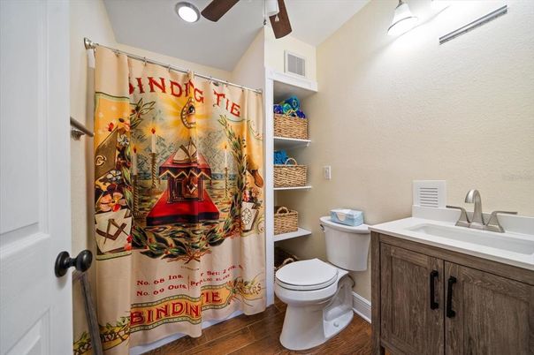 Bathroom, Interior, Wood Texture Flooring