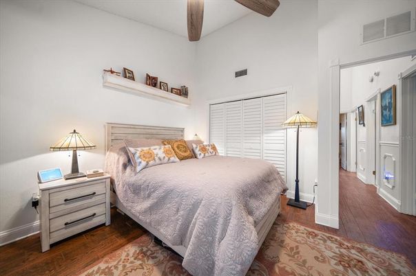 Bedroom, Interior, Wooden Beams, Wood Texture Flooring