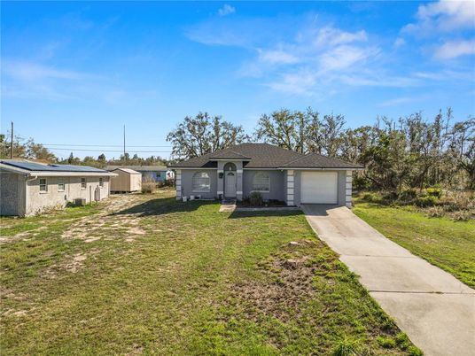Attached, Backyard, Exterior, Facade, Solar Panels, Ranch