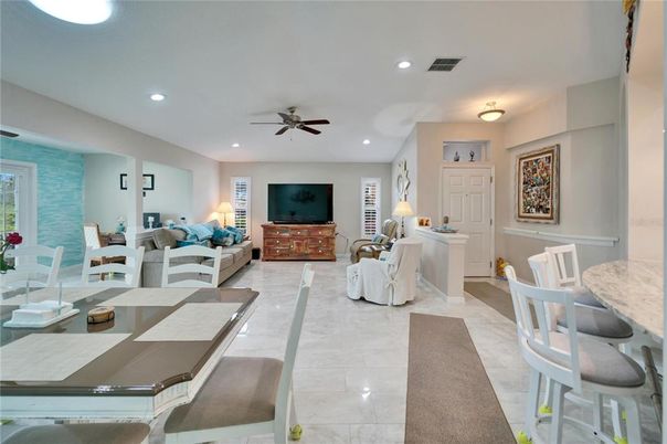 Dining room, Interior, Living room, Recessed Lighting