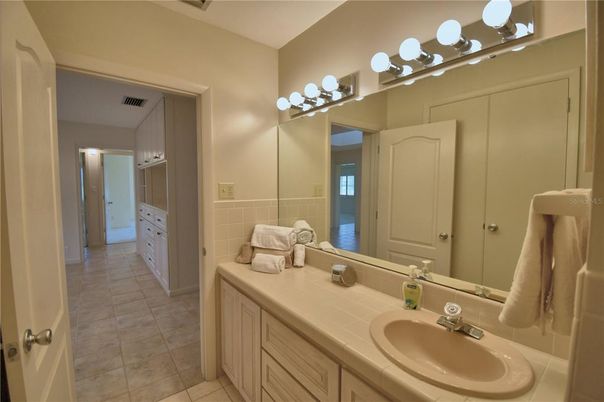 Bathroom, Dual Sink Vanities, Interior, Tile Countertops